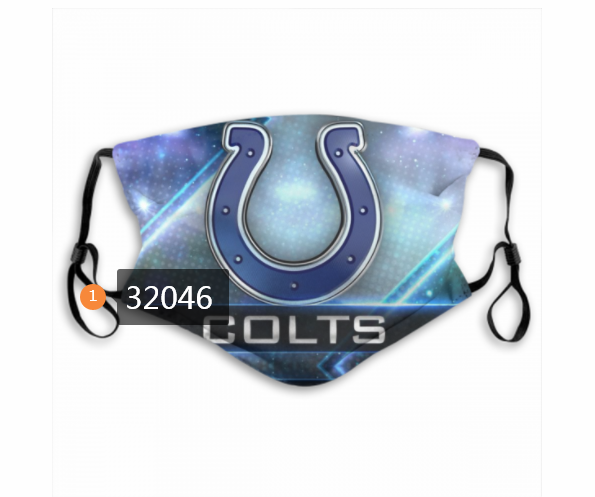 NFL 2020 Indianapolis Colts 124 Dust mask with filter